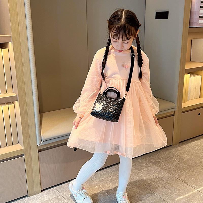 Cute Solid Color Backpack Breathable Features Printed Design Child Kindergarten