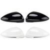 Side Mirror Cover Compatible For VW Jetta MK7 2019 2020 2021 2022 2023 Rearview Mirror Housing Shell Automotive Accessories(White Right)