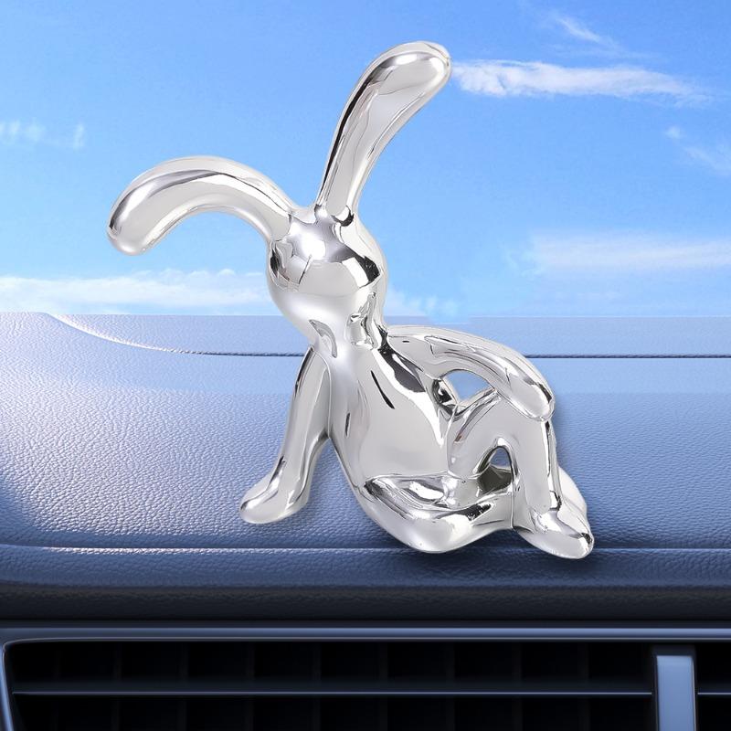 Car Interior Cartoon Animal Ornaments Soft Decorations Table Doll Rabbit Sitting Ornaments Simple Decoration Office Supplies