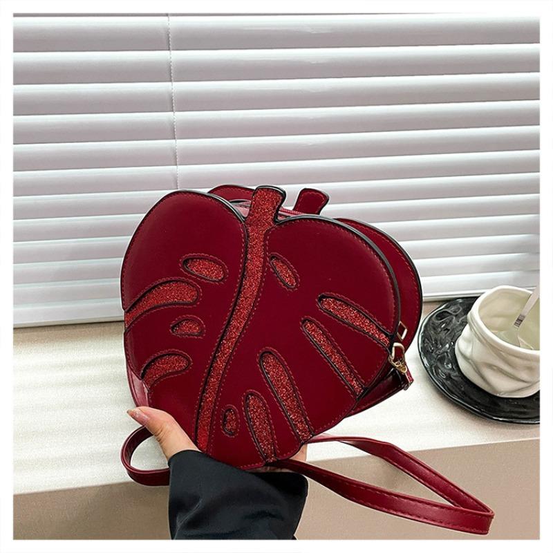 New leaf indentation premium commuter shoulder bag women's mini personalized summer retro versatile casual messenger bag
