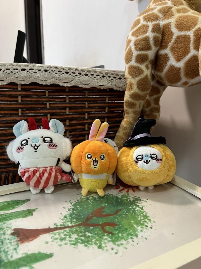 Usaqi Momonga Halloween Pumpkin Plush Toy With Hanging Decor For Festive Gifts