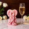 Candle Mould For Wedding Decorations Featuring 3D Loving Couple Figure In Food Grade Silicone