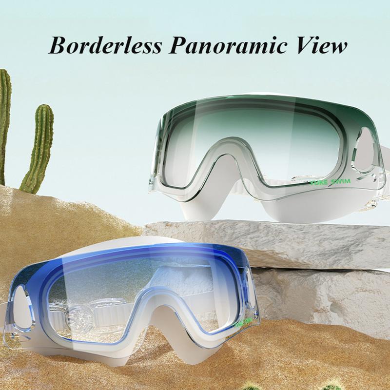 Anti Fog Swimming Goggles HD Waterproof Large Frame High Quality Swimming Glasses for Adults Pool Sports Swimming Goggles