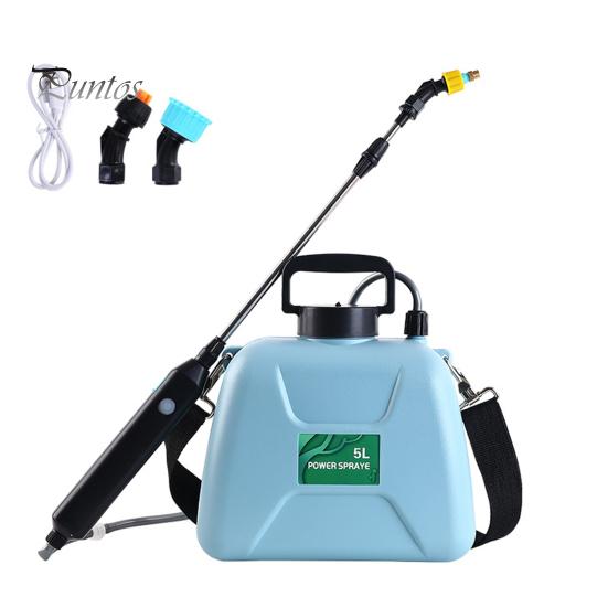 

Электрический садовый опрыскиватель 5 л/8 л, работающий от аккумулятора, с плечевым распылителем и выдвижной штангой, 3 насадки, наплечный ремень, водяной насос, опрыскиватель 5L синий