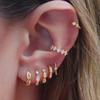 1Pc Simple Square Zircon Earcuff Clips On Earring for Women Girls No Fake Piercing Cartilage Earrings Ear Ring Without Hole