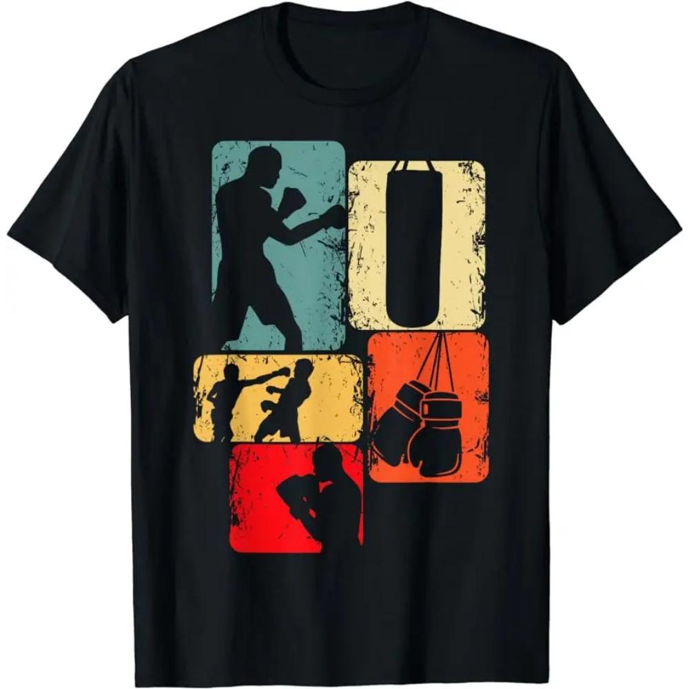 Boxing Lover Gym Boxer Kickboxing Kickboxer Enthusiast T-Shirt Cotton Unisex Style Shirts for Men Clothing