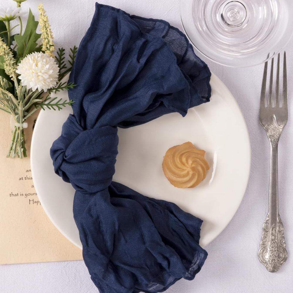 Soft Cotton Napkin Reusable Placemats Party Supply Gauze Napkin Home