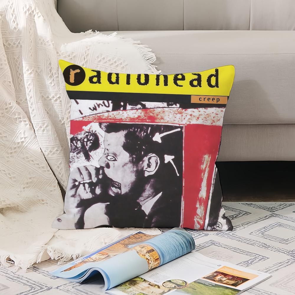 Hot Rock Band R-Radio H-Head Pillow Case Office Cushions Suitable For Sofa Car Bedroom Decorative Cushion Cover