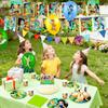 Cartoon Birthday Decors, Cartoon Party Decors & Cartoon Party Tableware - Cartoon Theme Birthday Backdrop Banner Balloon Plate Tablecloth