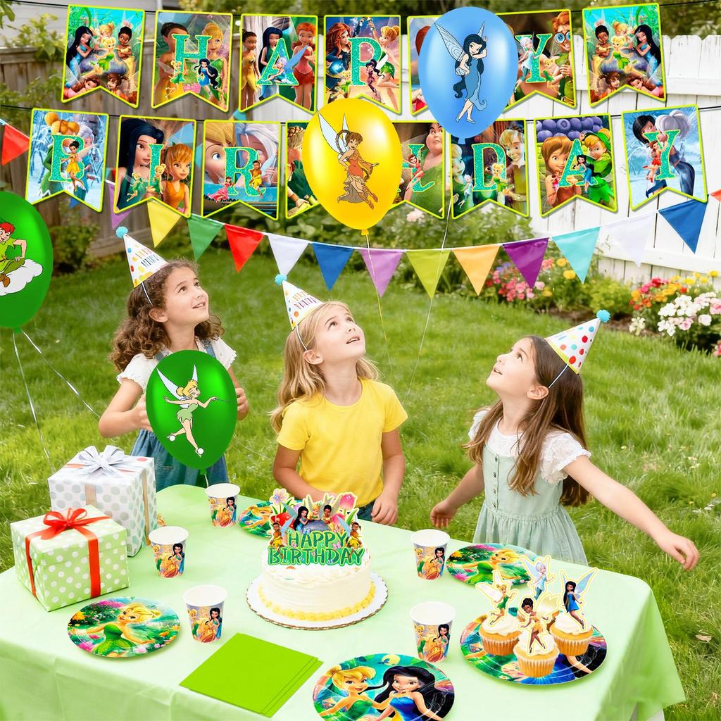 Cartoon Birthday Decors, Cartoon Party Decors & Cartoon Party Tableware - Cartoon Theme Birthday Backdrop Banner Balloon Plate Tablecloth