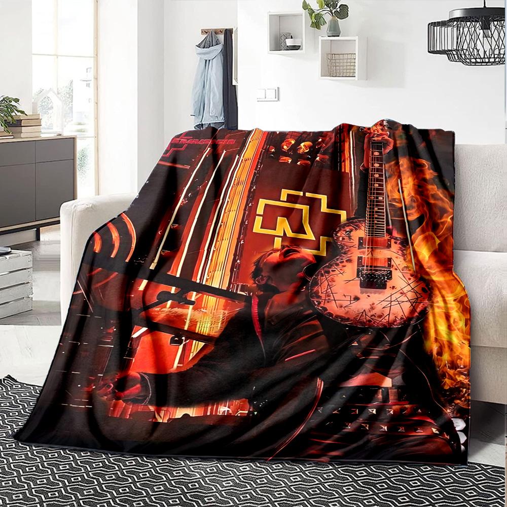 1pz Rammstein Culinary Chaos Coperta in Flanella per Morbidissimo Carino Comfort Coperta per Viaggio Biancheria da Letto Divano Divano Coperta Y7301
