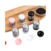 5-Loch Salzstreuer Edelstahl Küchenwerkzeug Kleine Pfefferflasche Gewürzaufbewahrung mit Staubschutz Gewürzdose Küche