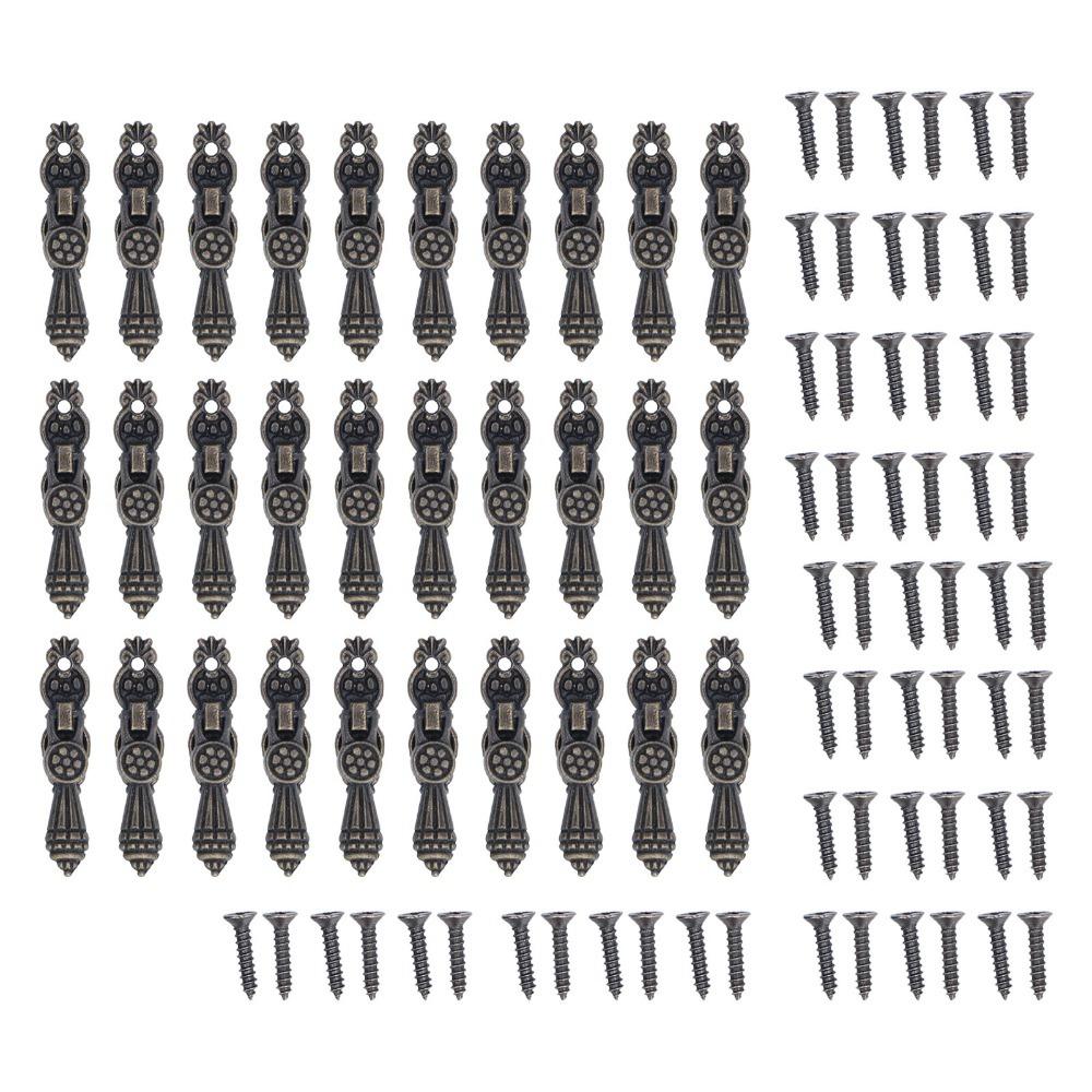 

30pcs Locks Mini Cabinet Pulls Alloy Pendant Vintage Cabinet Handles European Furniture Handle Cabinet Door
