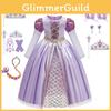 Vestido de Princesa Infantil Com Laço de Borboleta Roupa Perfeita Para Cosplay e Apresentações de Crianças