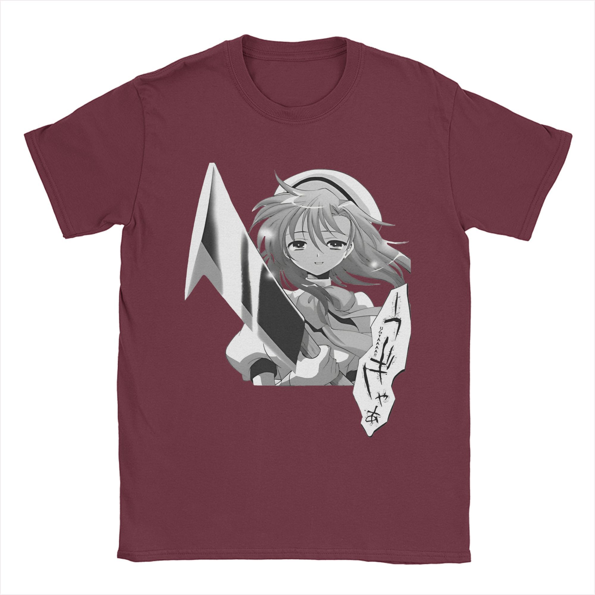 

Новое поступление Rena Ryuugu аниме футболка для унисекс безумная хлопковая футболка с коротким рукавом одежда XXXXXL бордовый