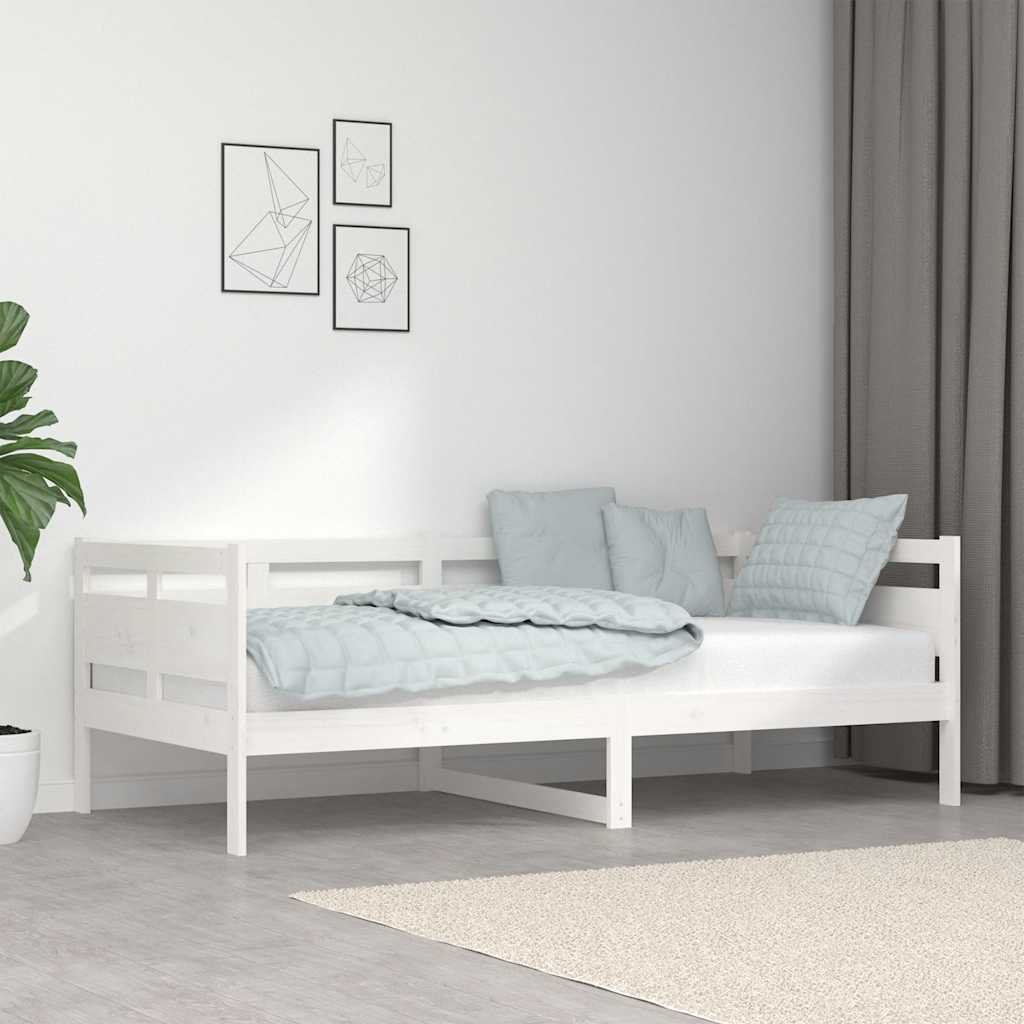 Daybed in White Solid Pine Wood 90x190 cm