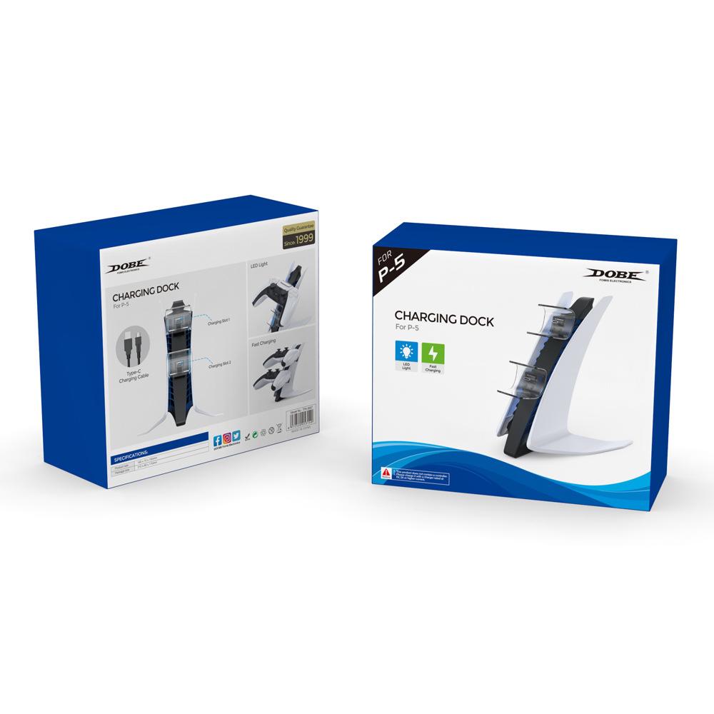 

Модернизированная зарядная станция для контроллера PS5, зарядная станция Dual Sense для беспроводного зарядного устройства PS5, док-станция для быстрой зарядки PS5 Package:21*16.8*8.7cm белый