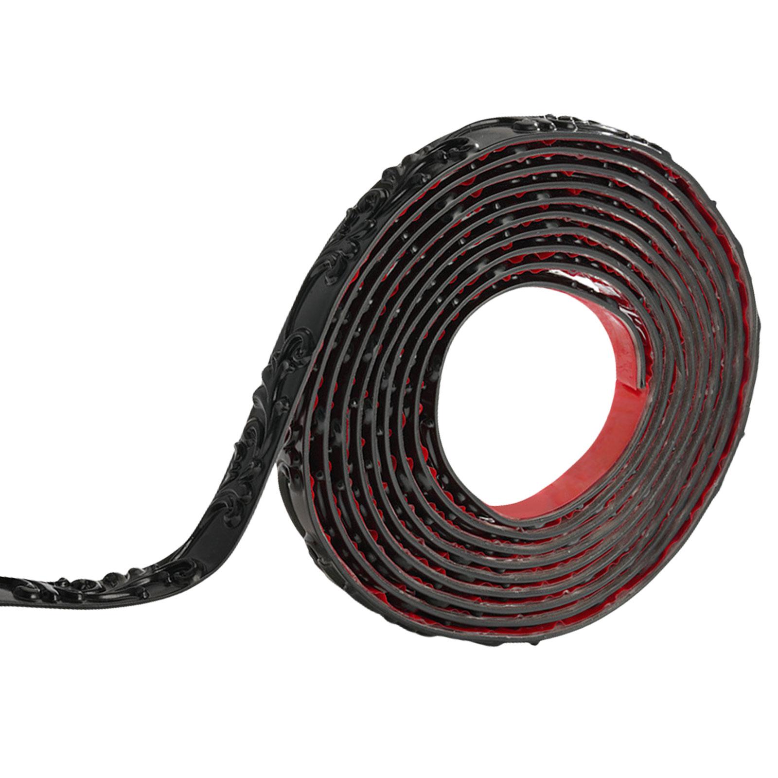 

Самоклеящаяся гибкая молдинг-накладка 16,4 фута, самоклеящаяся настенная накладка для украшения дома, потолка и улучшения границ шкафов 5