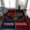 Barcelona Club Customize Text Floor Rug Office Rug Perfect for Entryway Study room Dormitory Decorate room Anti-slip Rug Decorate Offices