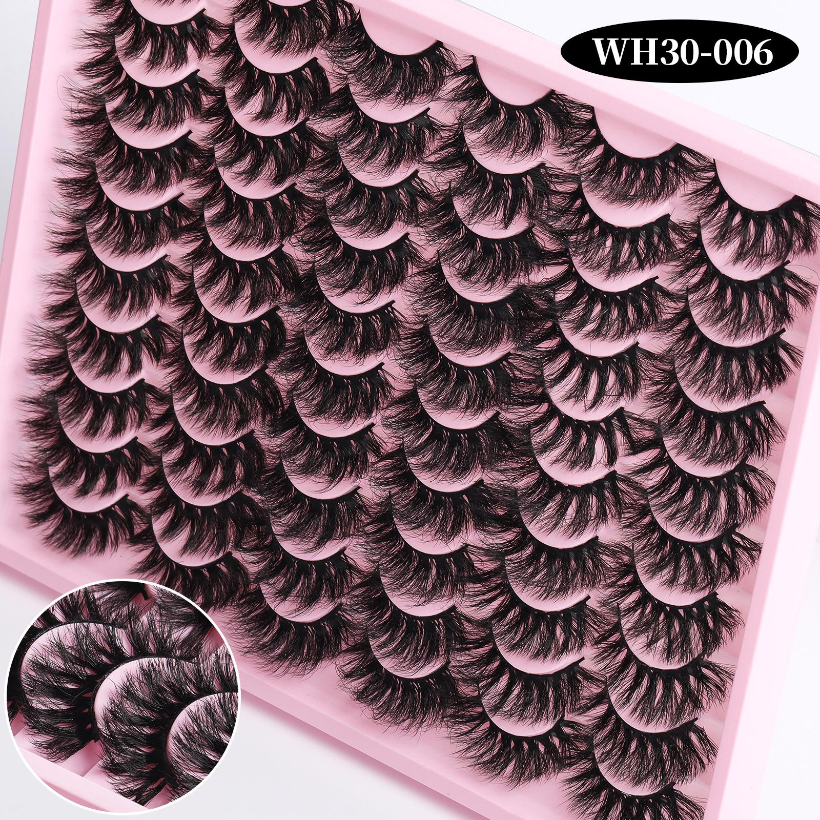 

Imitation Mink Hair False Eyelashes Russian Curly Messy Fried Hair Dense Simulated Eyelashes