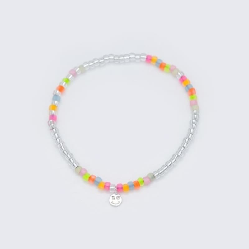 BONBEAU Soft pop color beads layered Bracelet