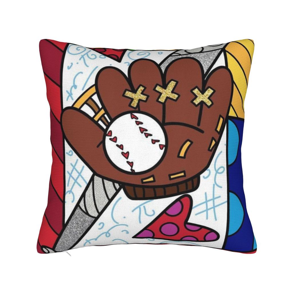 B-BrittoES Pillow Cover Cute Funny Pillow Case For Sofa Home Decoration Square Cushion Cover Birthday Present