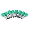 100Pcs Insulated Round Tube Terminal Crimp End Connector for AWG 6 Electrical Wire E16‑12
