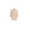 Shop   Women Puff Sleeve Summer Daily Short Sleeve Shirt Light Beige Bls Wnb 120