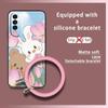 Ring Anti-knock Phone Case For Wiko T50 Personality Cute Waterproof Soft Case Cartoon Bracelet Protective Creative Youth