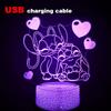 Led Cute Touch Lamp Anime Stitch Gaming Bedroom Decoration Usb Night Lights Kids Birthday Personalized Gift Aesthetic Room Decor