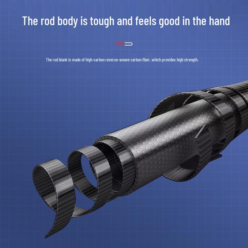 Weimeite Carbon Fiber Portable Travel Feeder Rod for Crucian Carp