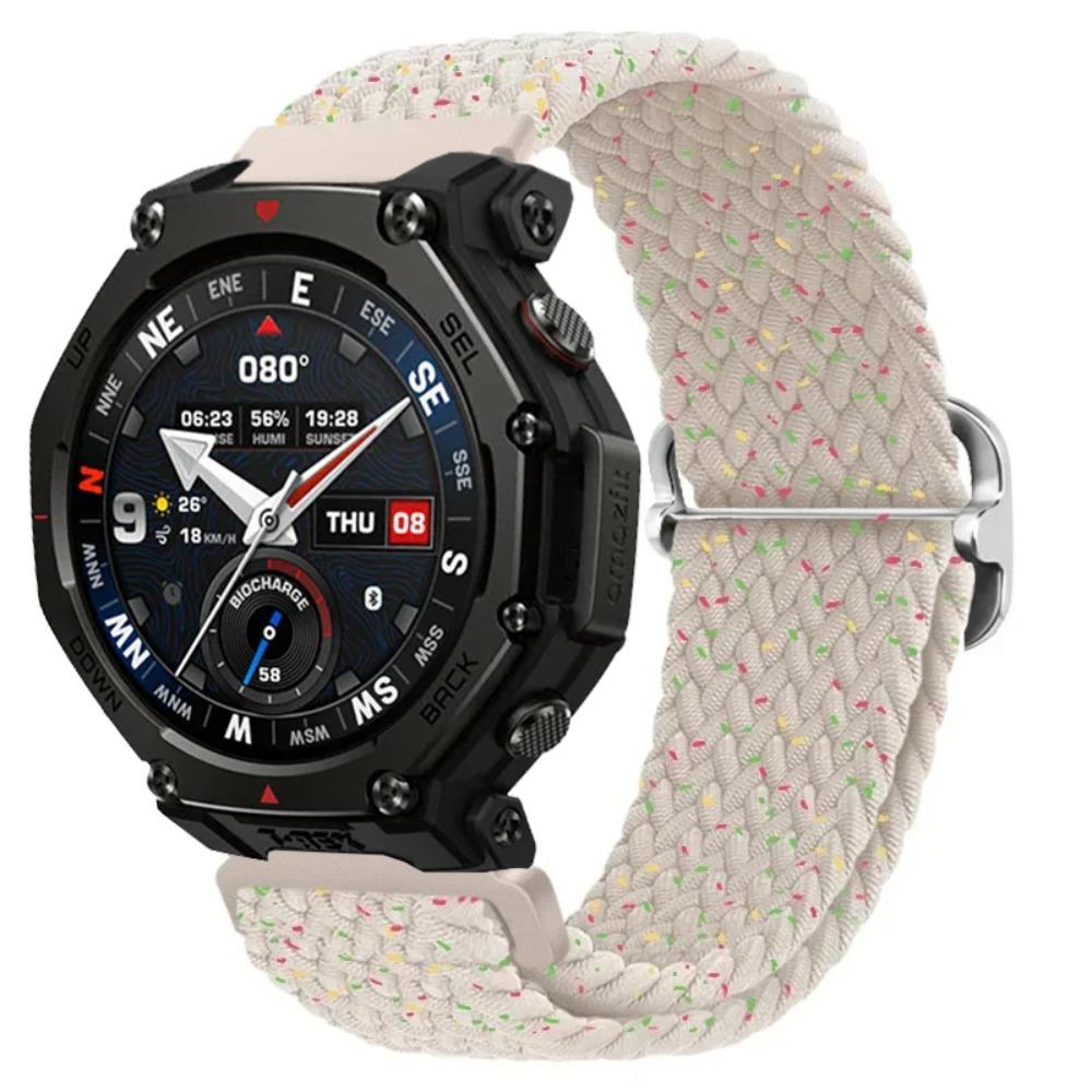 20/22mm Nylon Braided Strap For Amazfit T-Rex3 Pro 44/48mm/Helio Comfortable Band Huawei Watch 5/4 GT6-5-4 Pro 46mm Accessories