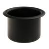 Aluminum Cup Drink Holder for Marine, Boat, RV, Camper, Trailer, Motorhome - Inner Diameter: 80mm/ 3.31inch, Black