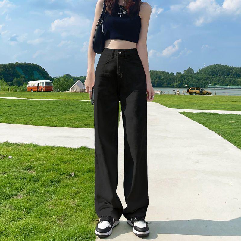 

Белые джинсы прямого кроя с широкими штанинами, лидер продаж для женщин: Коллекция Весна и Осень 2XL