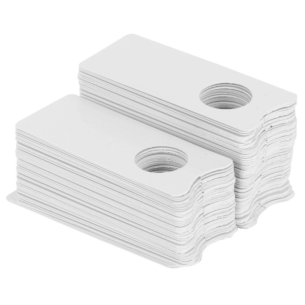 600Pcs Plant Label Waterproof White PVC Flower Hanging Marker Tag for Garden Courtyard