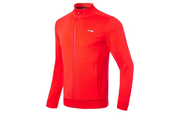 Li Ning Jackets Men's Flame Red Stand Collar Moderate Other AWDQ471-3