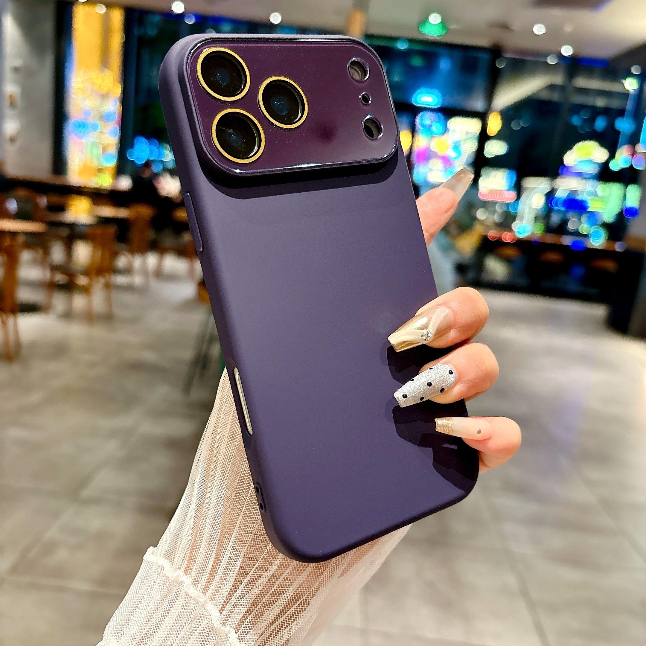 

New Liquid Silicone Crystal Lens Film Case For iPhone 17 Air 16 15 14 13 12 11 Pro Max Plus Camera Protection Matte Soft Cover iPhone 16