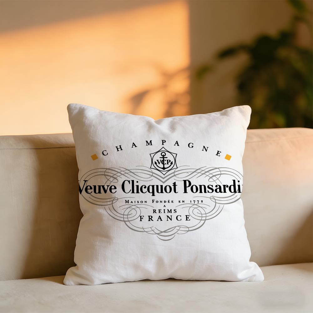 Venve Clicquot Potah na polštář Útulný sametový polštář Měkký teplý polštář na pohovku Lůžko