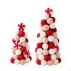 Christmas Pompom Tree Tabletop Decor Table Top Xmas Decoration for Restaurant