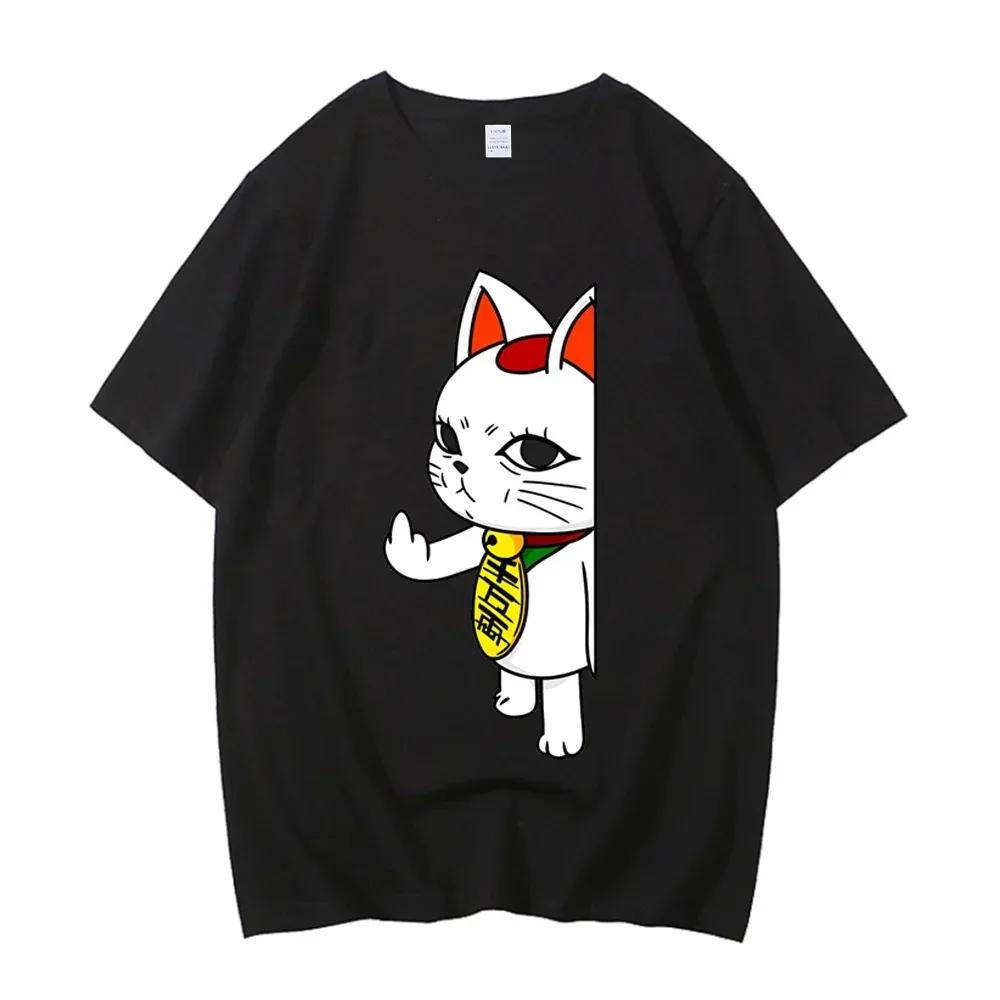 Japan Anime Dandadan Turbo Granny Cat Graphic T Shirt Fashion Cartoon T-shirt Men Women Vintage Casual T-shirts