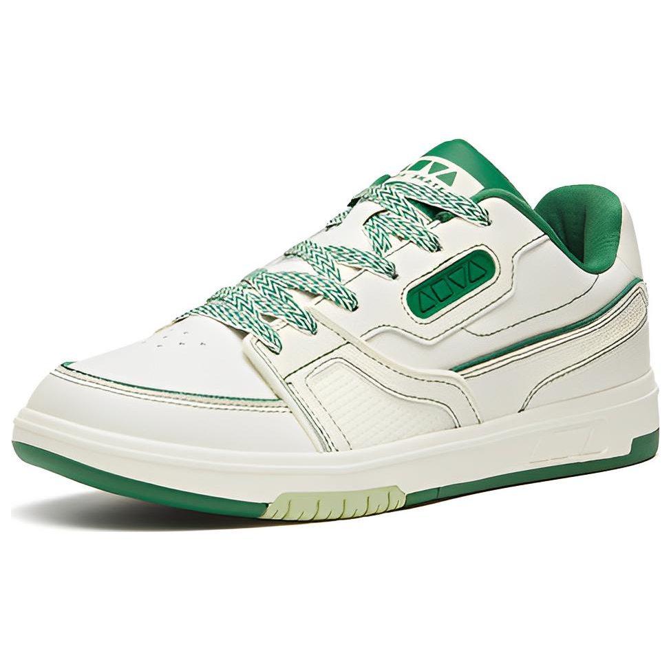 Anta AOYU Jie Ao Leather Slip Resistant Abrasion Resistant Low Top Skateboard Shoes Women's Coriander Green 122248090S-4