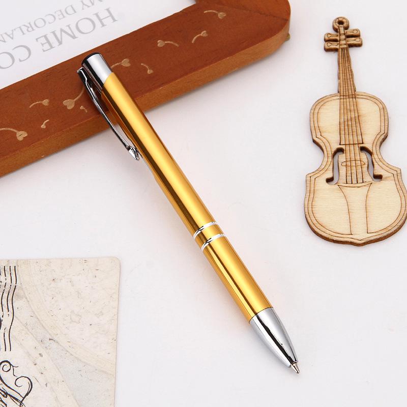 Cross-Border Creative Aluminum Ballpoint Pen with Custom Laser Engraving