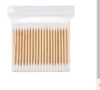 Großhandel 100/300/500/1000 Stück doppelseitige Wattestäbchen, saubere und hygienische Baby-Wattestäbchen, Ohrenreinigungstäbchen, Gesundheitsreinigung