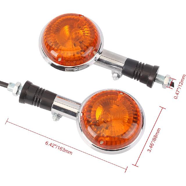 Turn Signal Indicator Light Blinker Amber lenses Fits For Yamaha Road Star Royal Star V Star 250 650 1100 Virago 250 500 535 550 700 750 920 1000