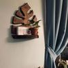 Wall Mounted Plant Wall Hanging Wooden Storage Rack Wall Decoration Frame  Potted Plant