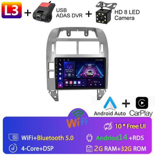 Fortress Pentru Volkswagen Polo Mk4 2001 - 2011 Radio Auto Android Player Multimedia Carplay Auto Stereo GPS Navi 2din DSP Unitate Principală