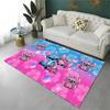 Cute S-Stitch Cartoon Non-Slip Area Rug for Living Room,Bedroom,Playroom,Soft Carpet Floor Mat Home Decor Rug Kids Room Gift