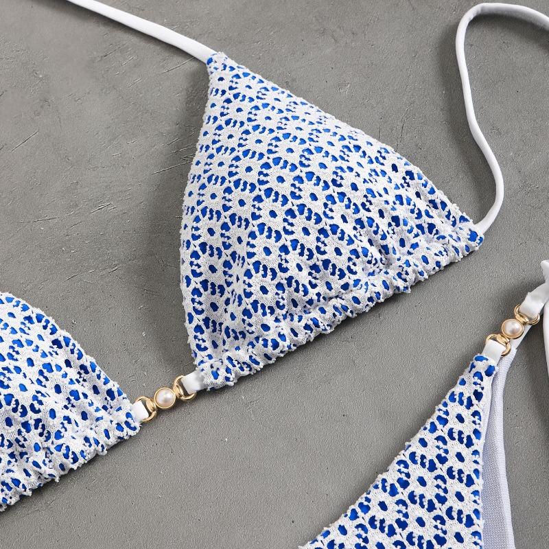 Split swimsuit sexy bikini neck strap swimsuit women