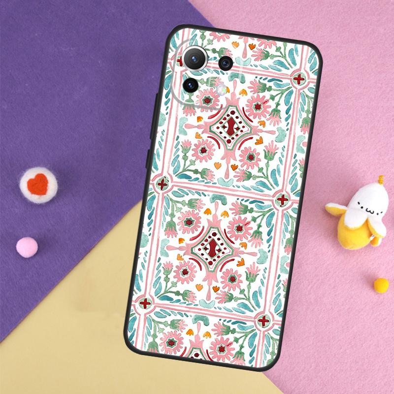 Moroccan Pattern Case For Xiaomi 15 Ultra 13 14 14T 11T 12T 13T Pro POCO X7 Pro X3 X5 X6 F5 F6 M6 Pro Cover