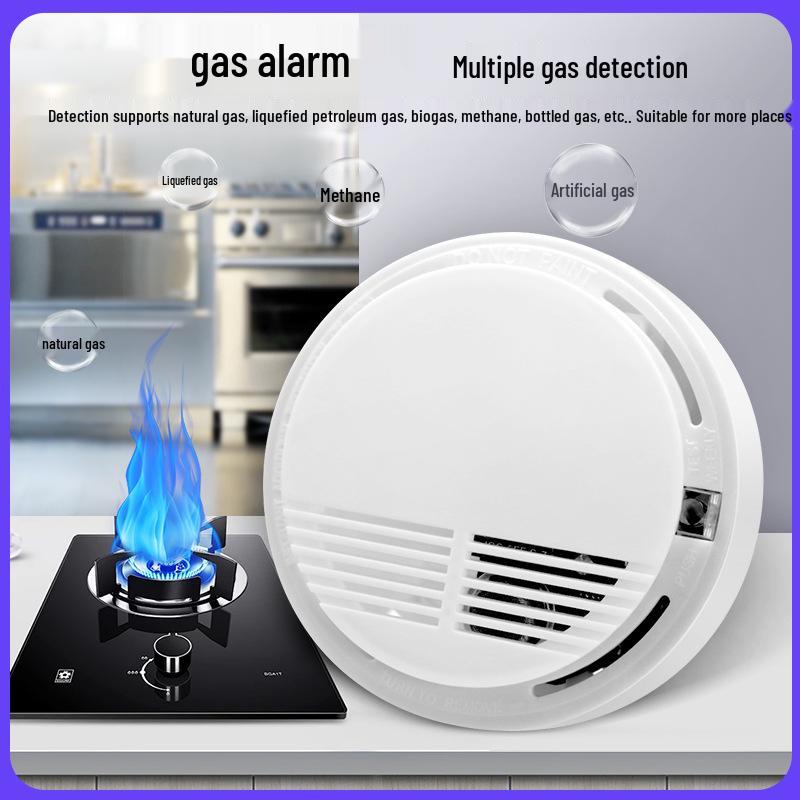 12V/220V Ceiling-Mounted Combustible Gas Detector for Household Fire Safety